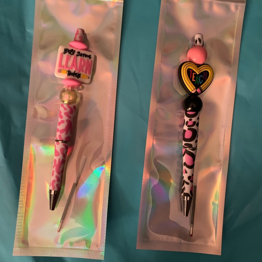 STOCKING STUFFERS!Beaded Pens 2 pack!!
